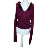 Vintage BAY Burgundy Cardigan