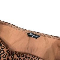 Y2K Animal Print Strapless Bandeau Top