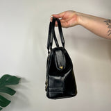 Black Vintage Boxy Handbag