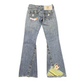 RARE True Religion Patchwork Vintage Flared Denim Jeans