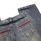 Y2K Distressed Flared Denim Jeans