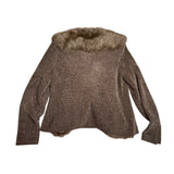 Vintage Faux Fur Cardigan