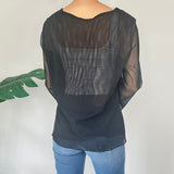 Y2K Mesh Long Sleeve Top