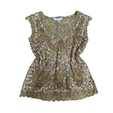 Gold Embellished Y2K Top