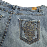 Y2K Embroidered Denim Jeans