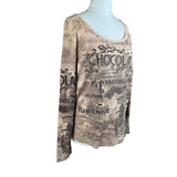 Y2K Graphic Long Sleeve Top