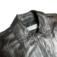 Vintage Leather Tie Front Jacket