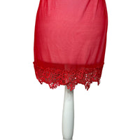 Red Mesh Slip Dress