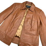 Brown Faux Leather Jacket