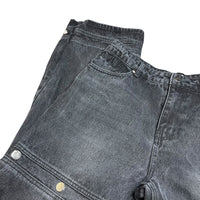 Wide Leg Grunge Denim Jeans