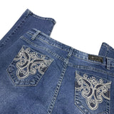 Y2K Embroidered Denim Jeans
