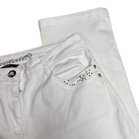 White Bootcut Denim Jeans