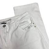 White Bootcut Denim Jeans