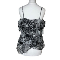 Ruffle Mesh Cami Top