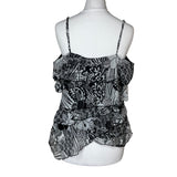 Ruffle Mesh Cami Top