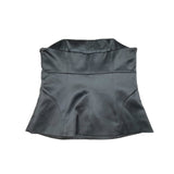 Black Satin Gem Corset