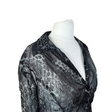 Animal Print Mesh Shirt