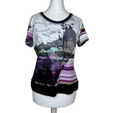 Graphic Print Y2K Top