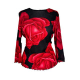 Vintage Floral Mesh Top