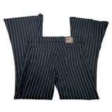 Y2K Pinstripe Flared Jeans
