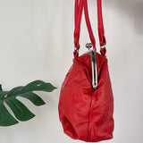 Red Leather Handbag