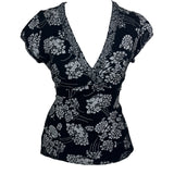 Floral Print Tie Back Top