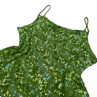 Vintage Sequin Green Cami Top