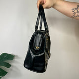 Black Vintage Boxy Handbag