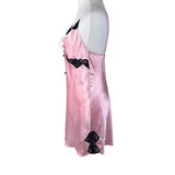 Vintage Pink Satin Slip Dress
