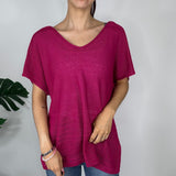 Per Una Pink Knitted V-Neck