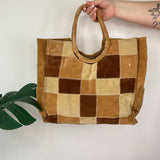 Vintage Checkered Boho Bag
