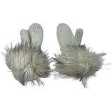 Faux Fur Mittens