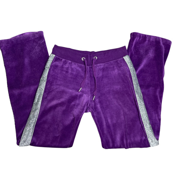 Y2K Purple Velour Joggers