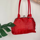 Red Leather Handbag