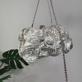 Silver Sparkly Ruffle Y2K Bag