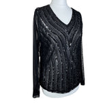 Y2K Embellished Mesh Long Sleeve Top