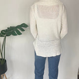 Y2K White Knitted Cardigan
