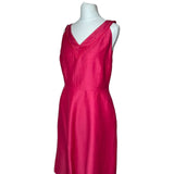100% Silk Pink Midi Dress