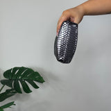 Purple Snake Print Lipsy Clutch Bag