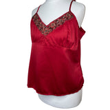 Red Satin Y2K Cami