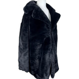 Black Faux Fur Coat