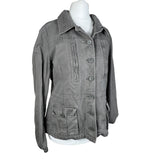Grey Y2K Utility Jacket