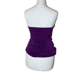 Y2K Purple Strapless Top