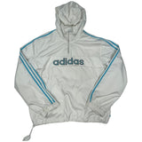 Vintage Adidas Spell Out Pullover Track Jacket