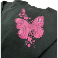 Y2K Pink Butterfly Sweatshirt