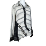 Vintage Asymmetrical Pattered Shirt