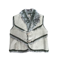 Y2K Suede Faux Fur Gilet
