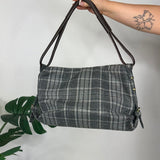 Plaid Earth Squared Handbag