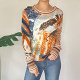 Y2K Graphic Long Sleeve Top