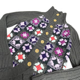 Y2K Flower Crochet Cardigan